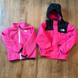 North face 2in1 girls jacket